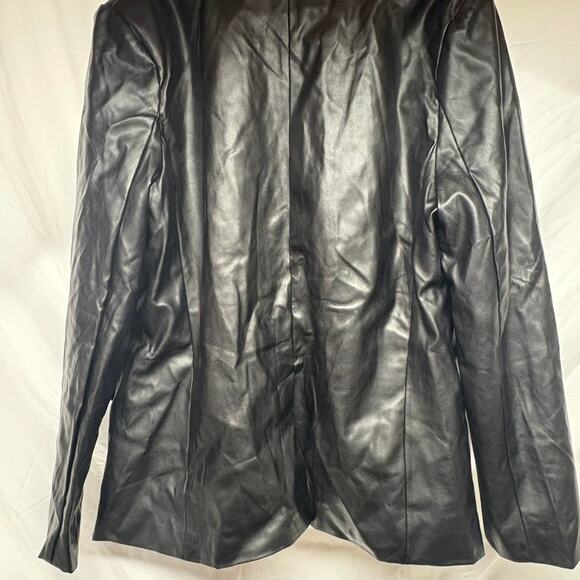 Nwot love treeblack faux leather jacket - Picture 4 of 4